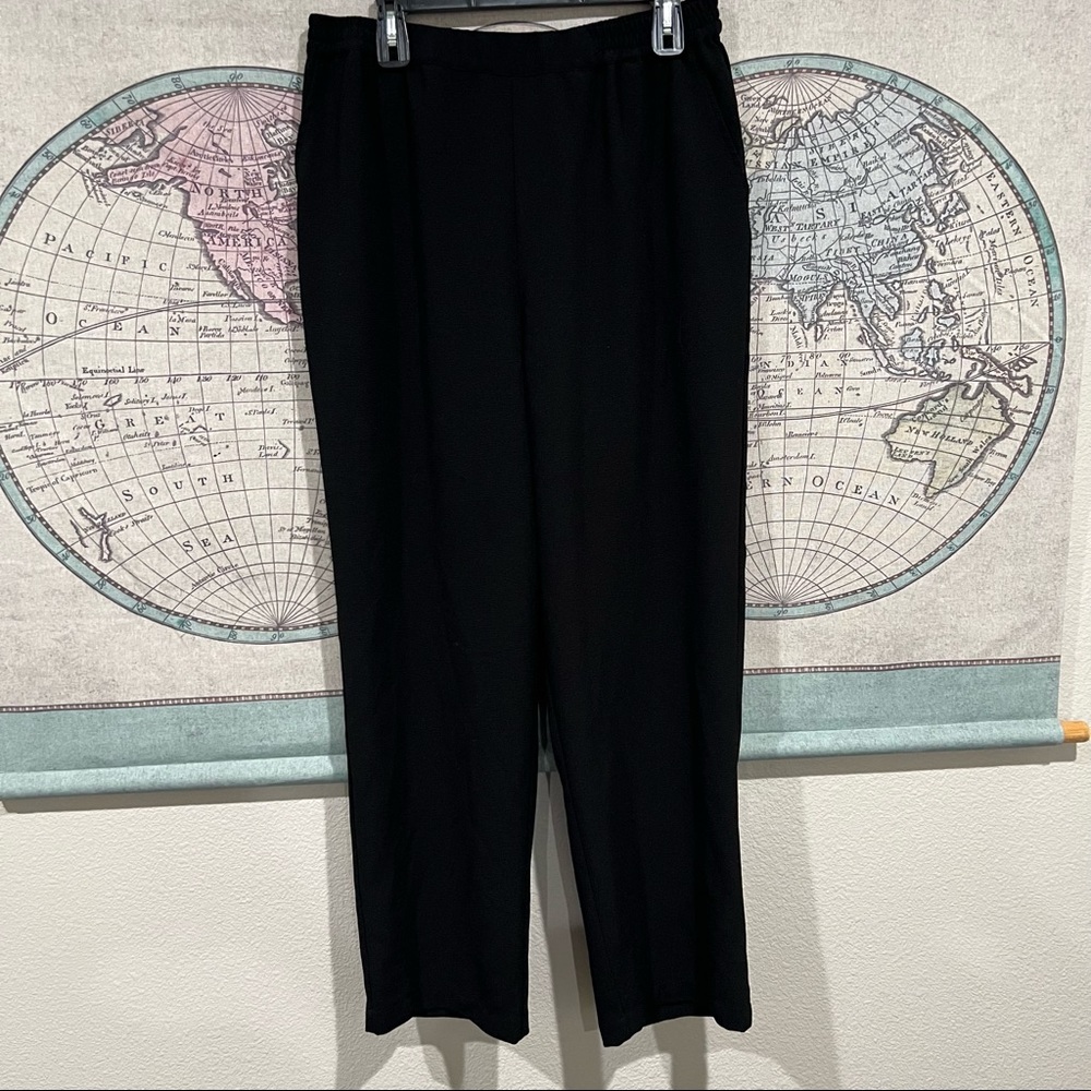 LINEA Louis Dell’ Olio black wide leg pants
